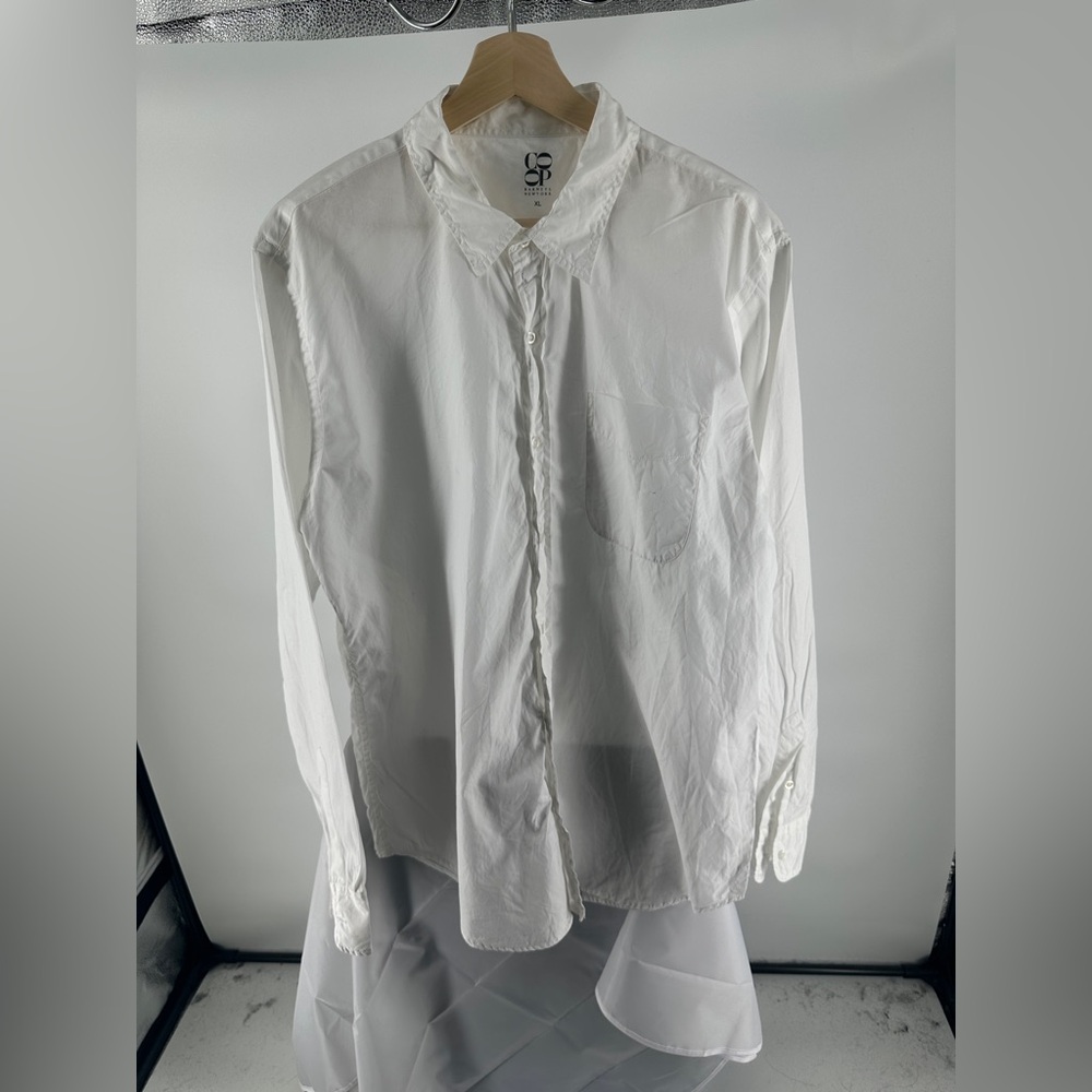 Co-op Barney’s New York white button down shirt